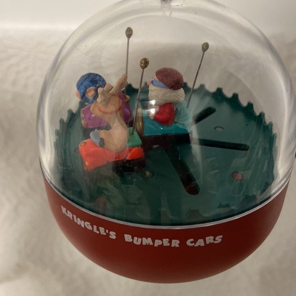 1991 Hallmark Ornament Kringles Bumper Cars Magic Blinking Lights and Motion - Picture 6 of 15